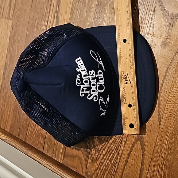 Vintage The Floridan Sports Club navy snapback mesh trucker hat - Picture 8 of 9